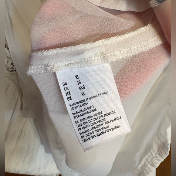 American Eagle Outfitters Cream Spaghetti Strap Dress with Tassel Detail - Picture 3 of 9